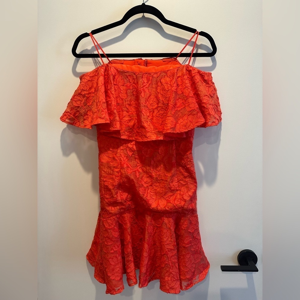 KEEPSAKE the Label Strapless Coral Dress - Picture 2 of 6
